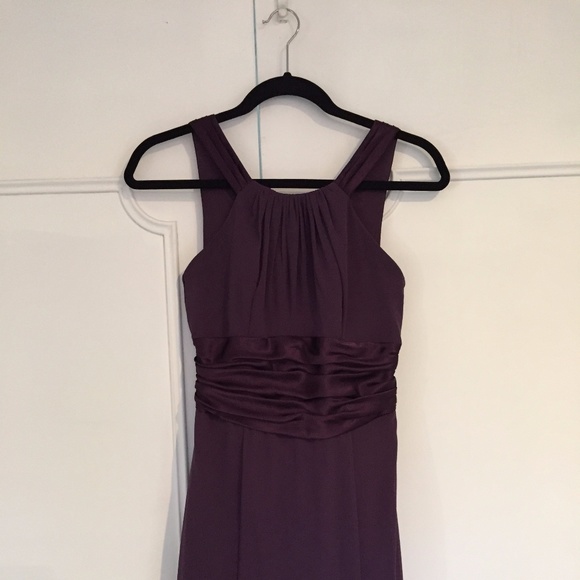 David's Bridal Prom & Bridal Purple Chiffon Dress - Picture 1 of 5